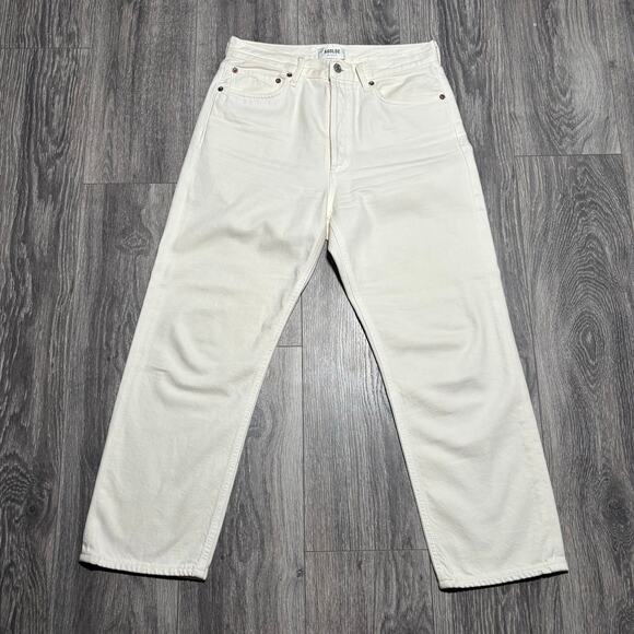 Agolde 90'S CROP MID RISE STRAIGHT
IN FORTUNE COOKIE Women’s size 27 0317 - Picture 3 of 9
